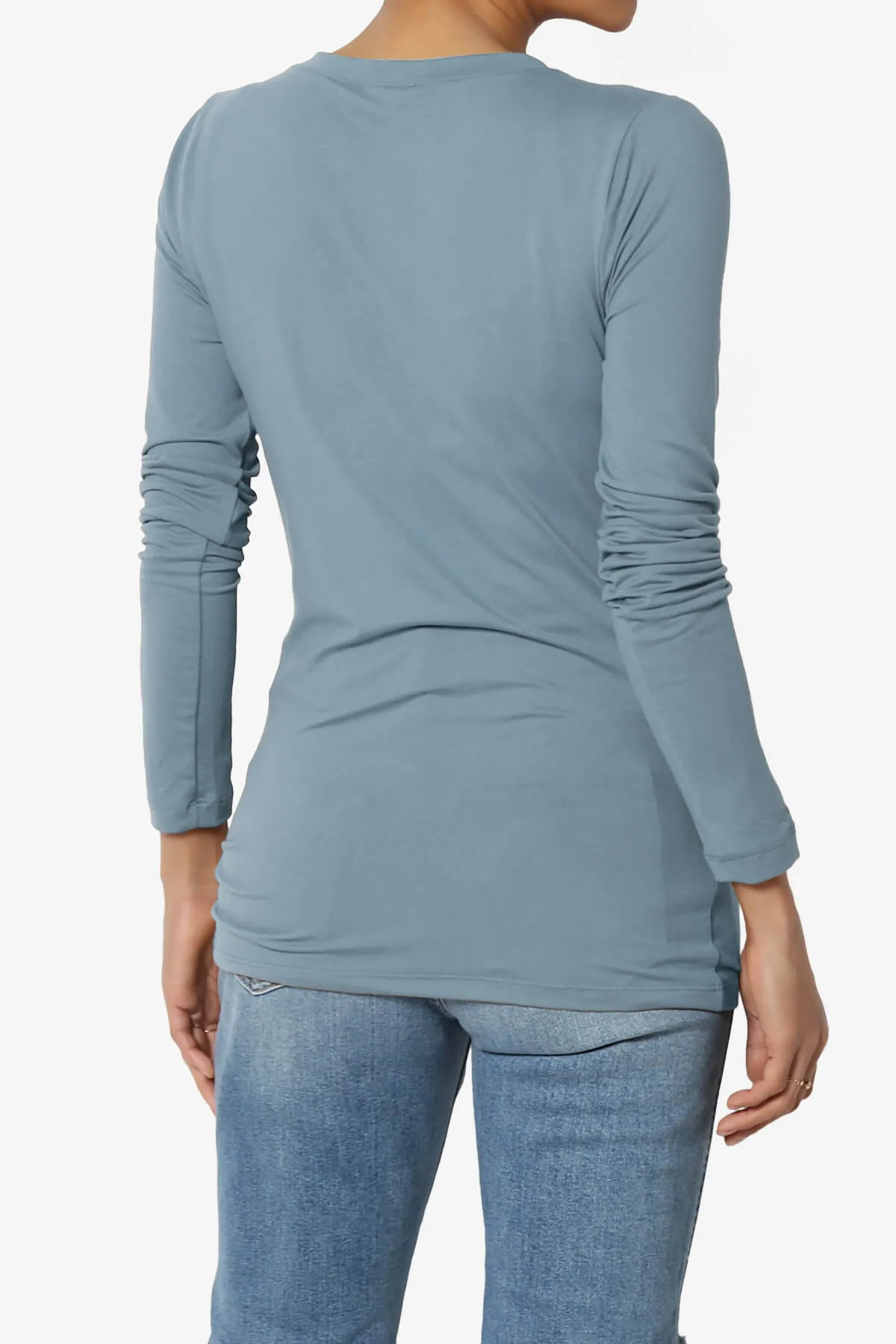 Gaia Microfiber V-Neck Long Sleeve T-Shirt PLUS