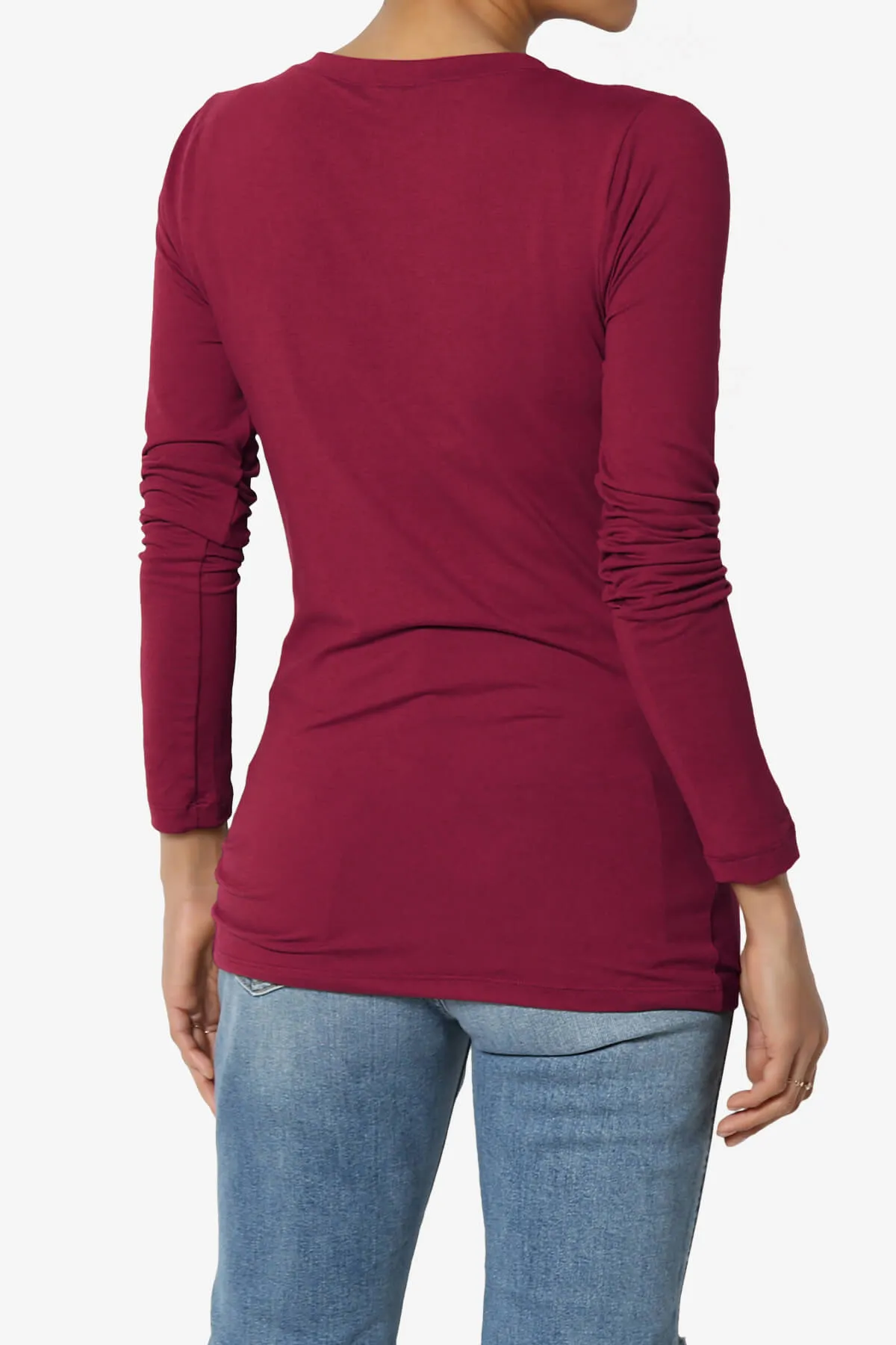 Gaia Microfiber V-Neck Long Sleeve T-Shirt PLUS