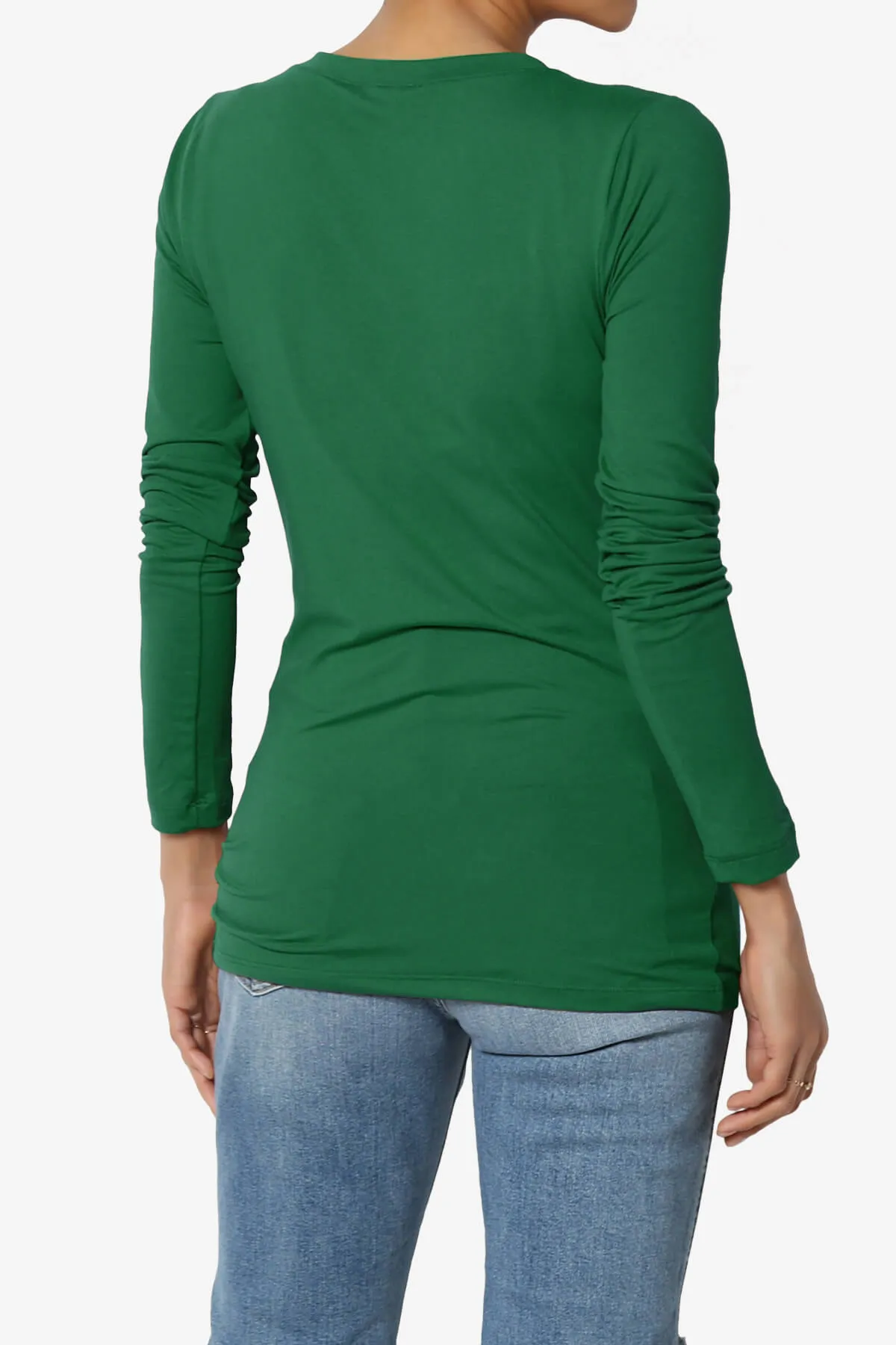 Gaia Microfiber V-Neck Long Sleeve T-Shirt PLUS