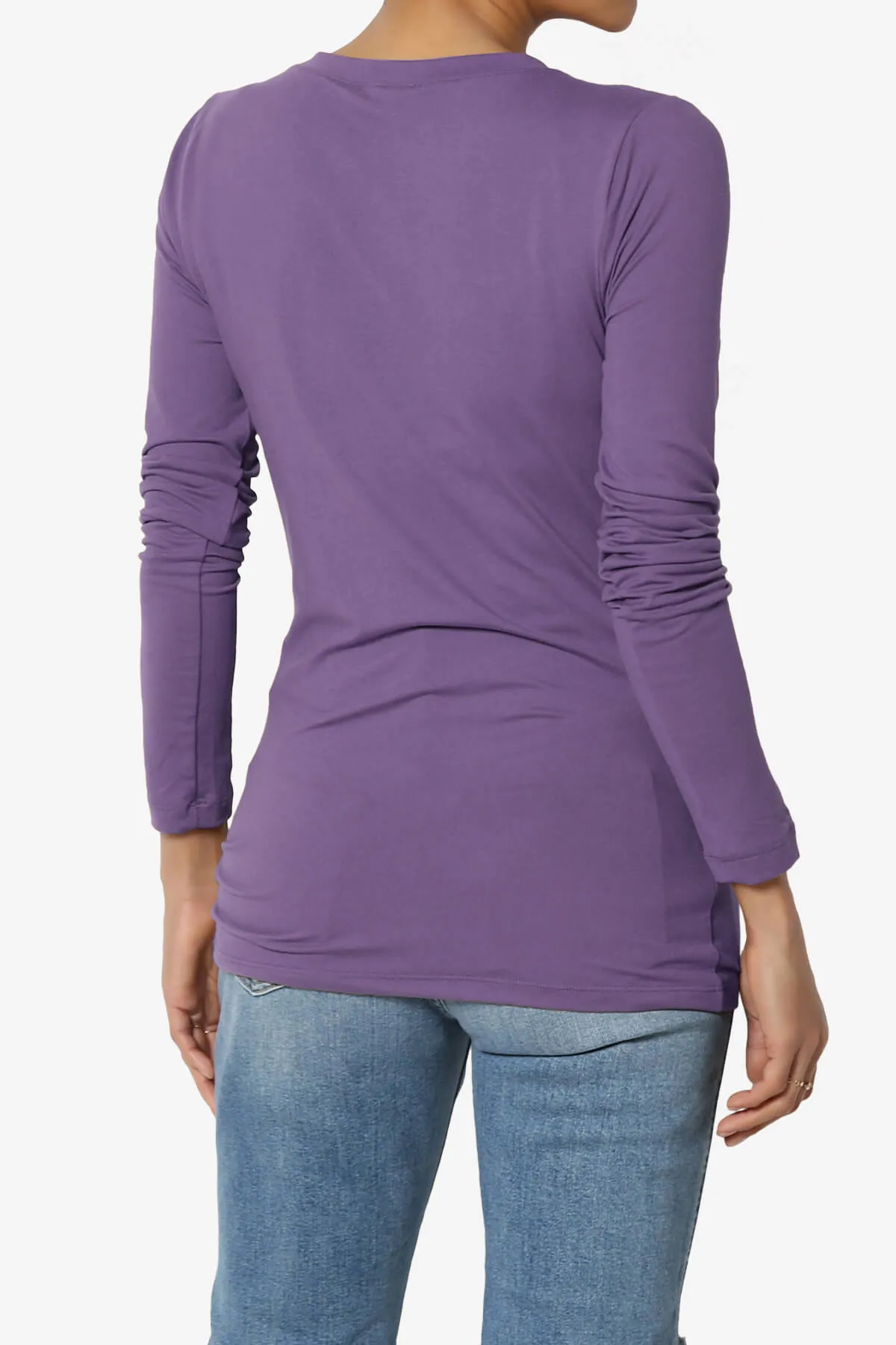 Gaia Microfiber V-Neck Long Sleeve T-Shirt PLUS
