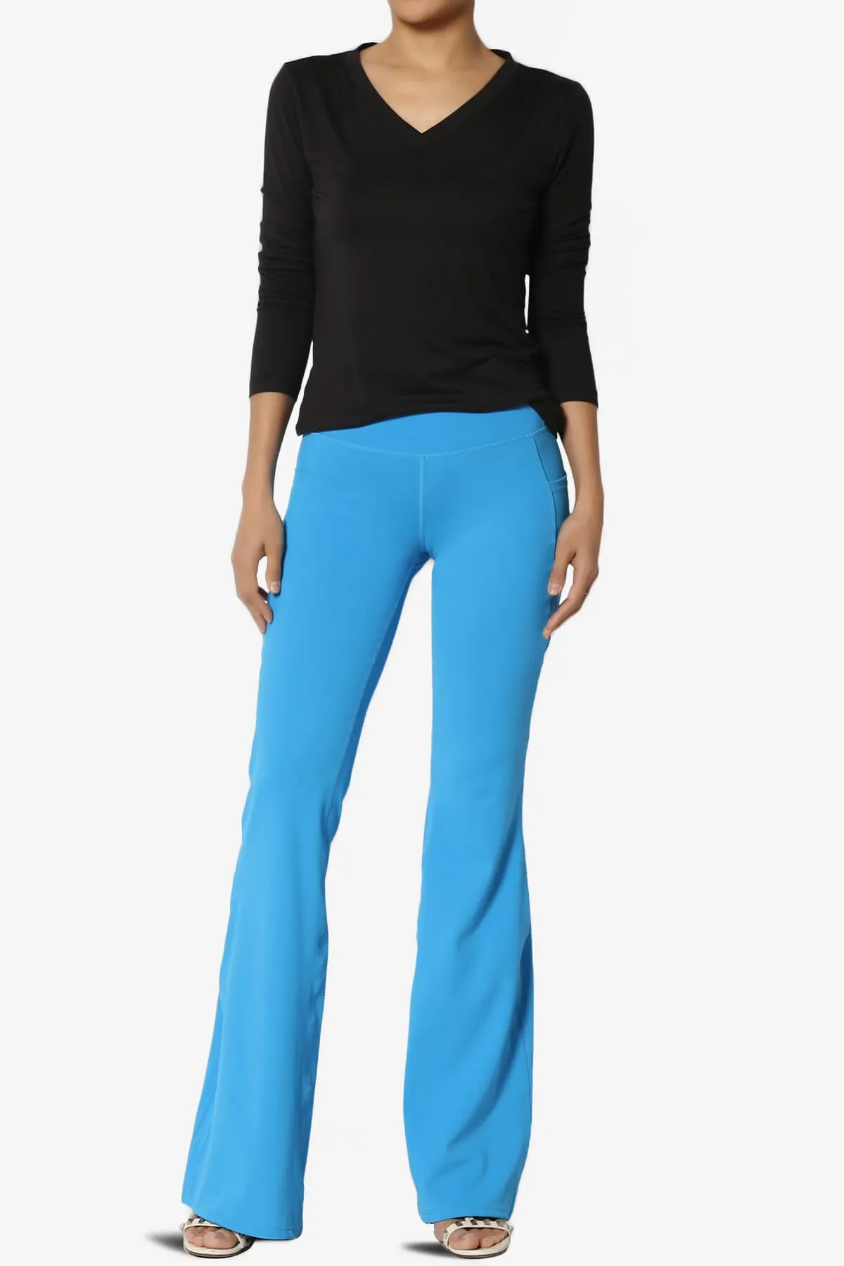 Gaia Microfiber V-Neck Long Sleeve T-Shirt PLUS
