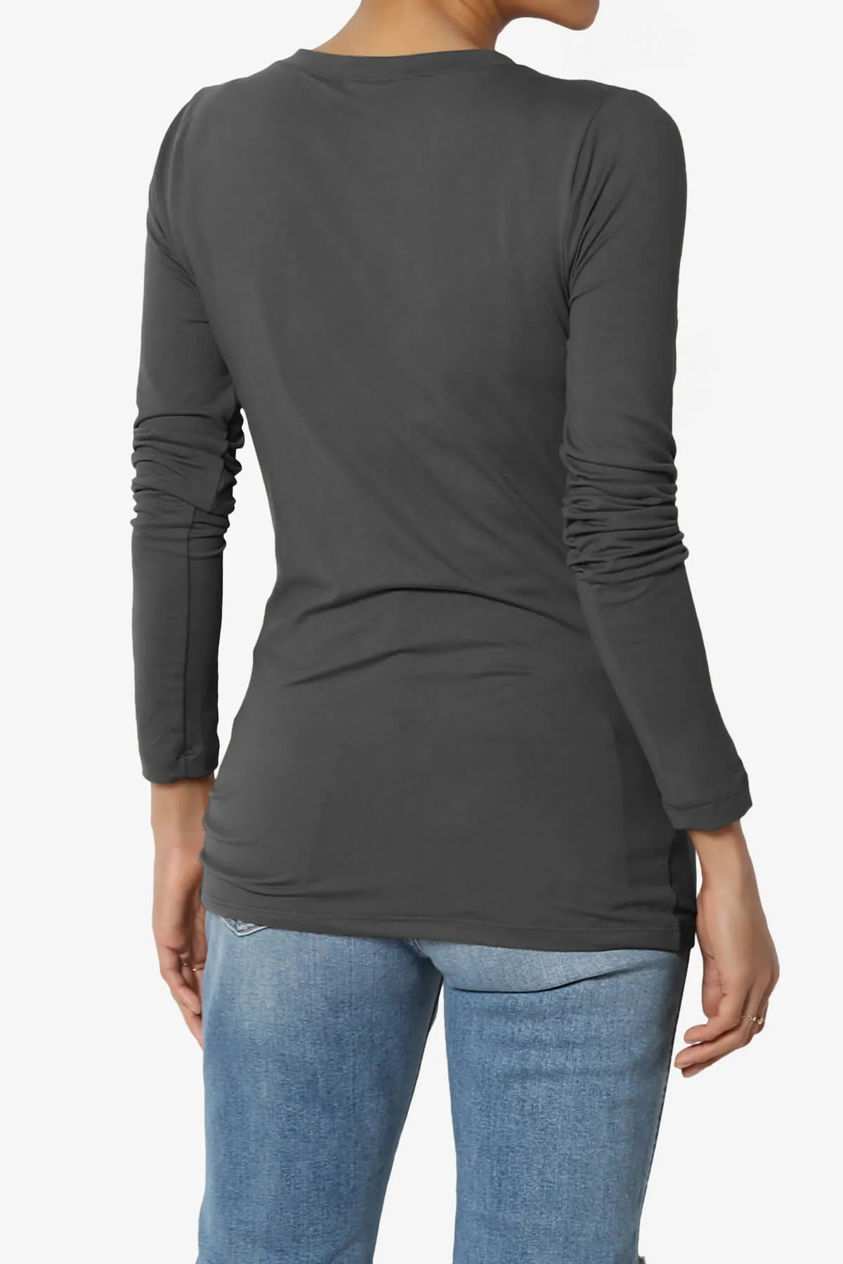 Gaia Microfiber V-Neck Long Sleeve T-Shirt PLUS