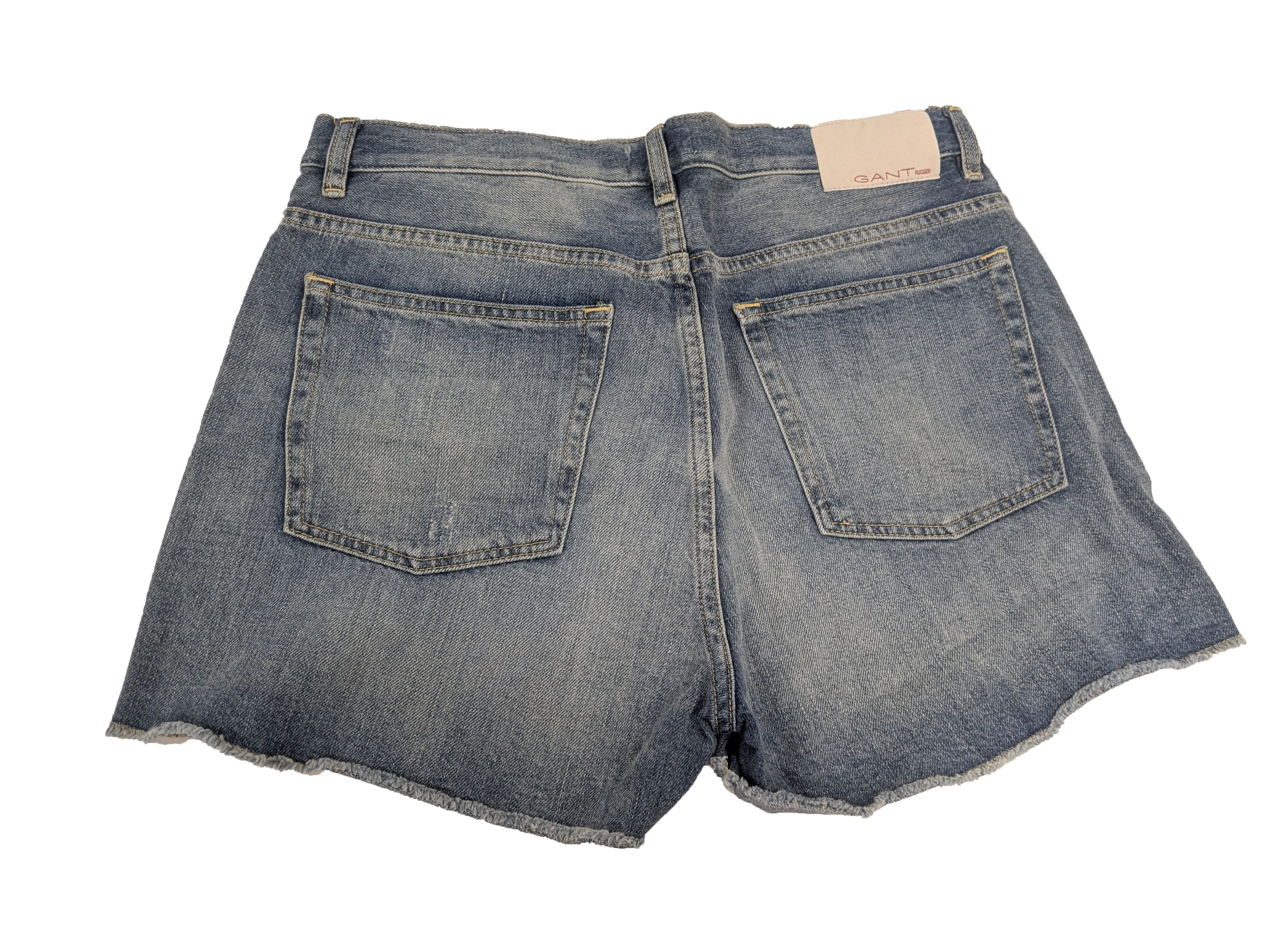 GANT RUGGER Women's Blue Denim Shorts 420375 1658 NWT