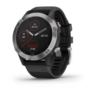 Garmin Fenix 6 Silver with Black Band 47mm