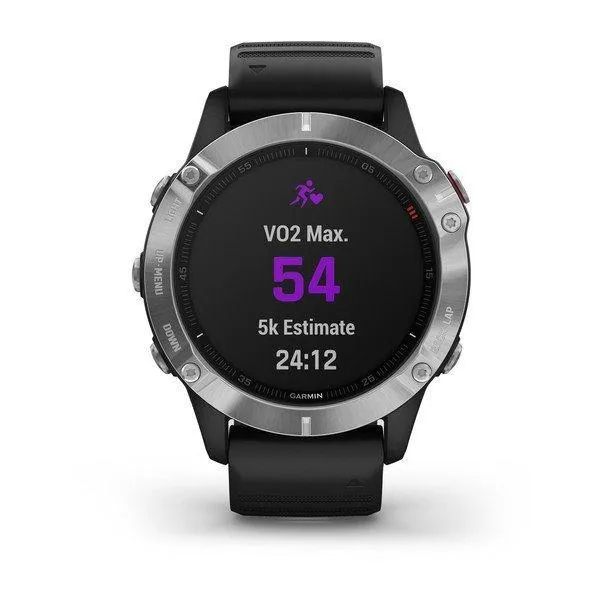 Garmin Fenix 6 Silver with Black Band 47mm