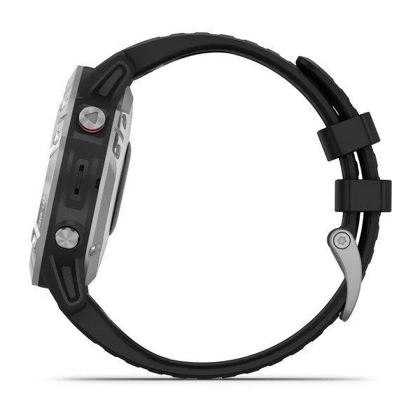 Garmin Fenix 6 Silver with Black Band 47mm