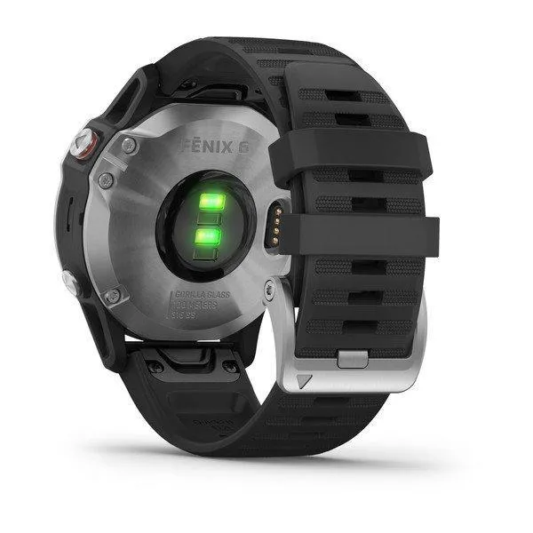 Garmin Fenix 6 Silver with Black Band 47mm