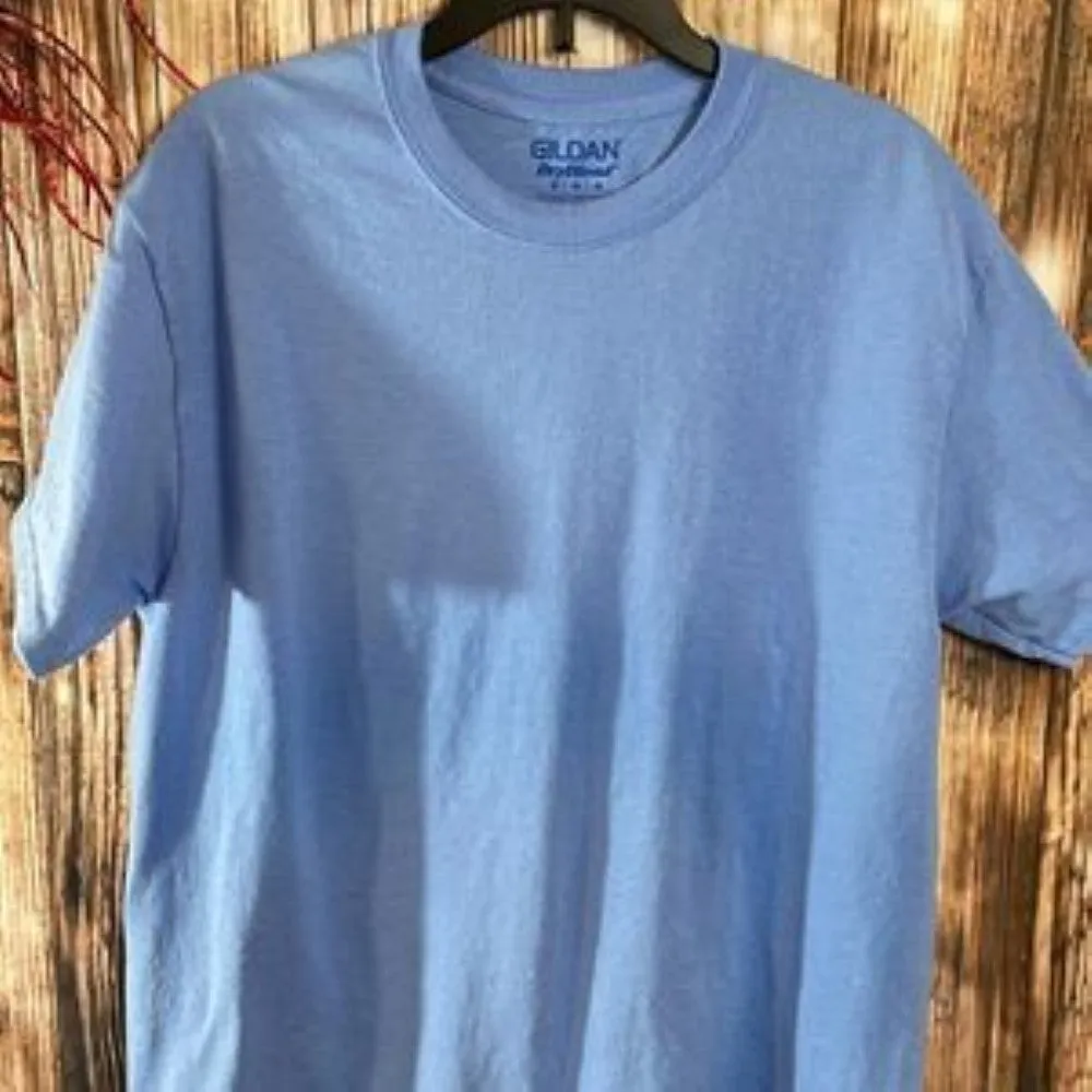 Gildan Women's Cotton T-shirt, Blue - Medium