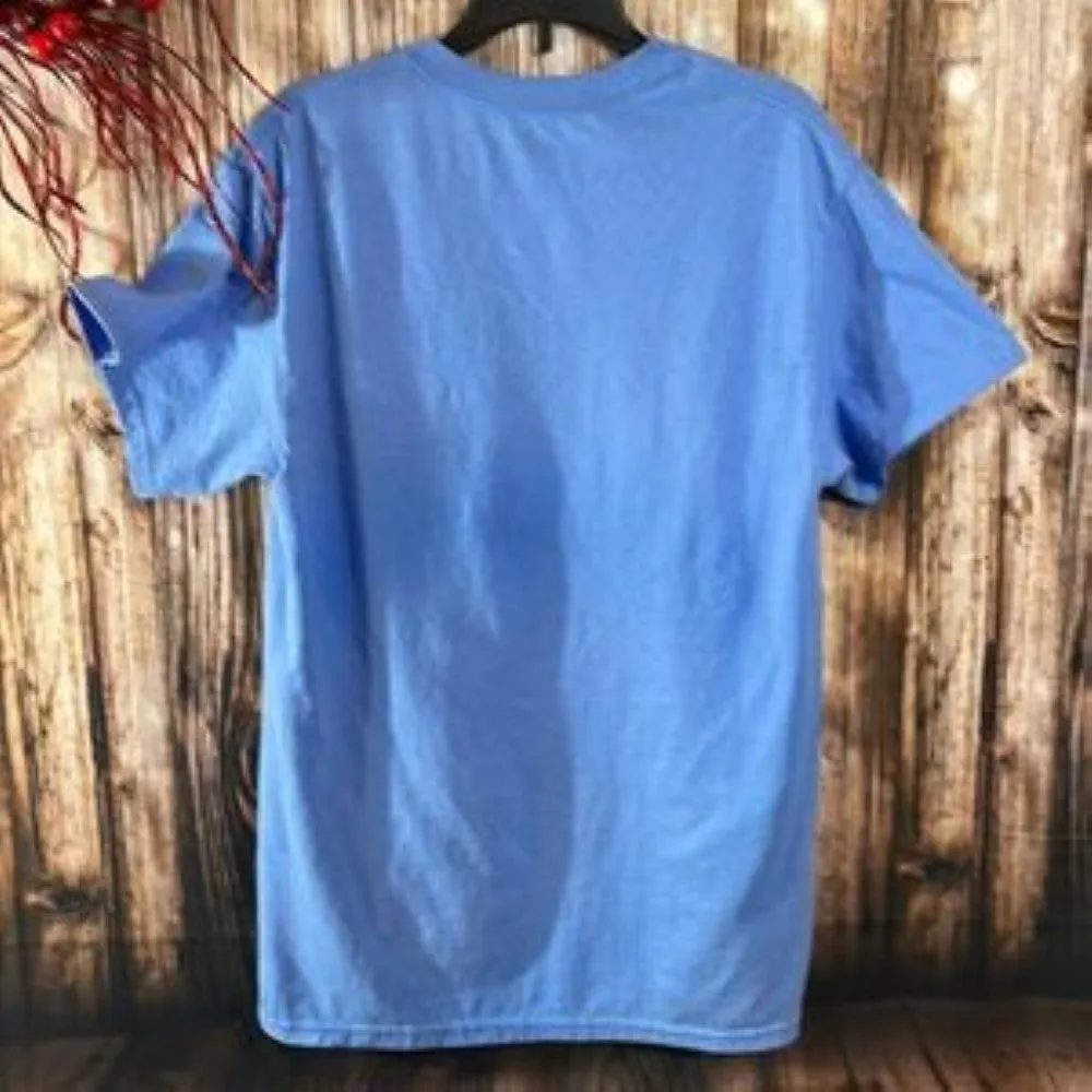 Gildan Women's Cotton T-shirt, Blue - Medium