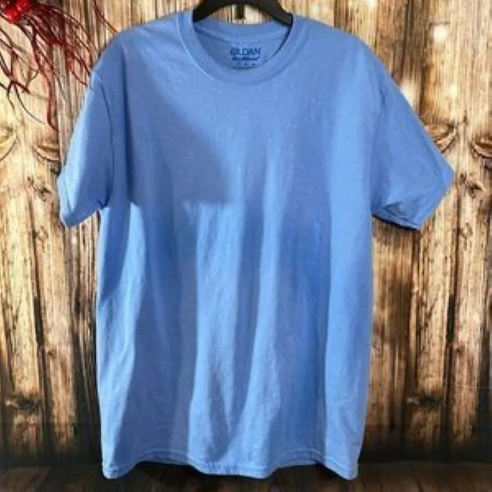 Gildan Women's Cotton T-shirt, Blue - Medium