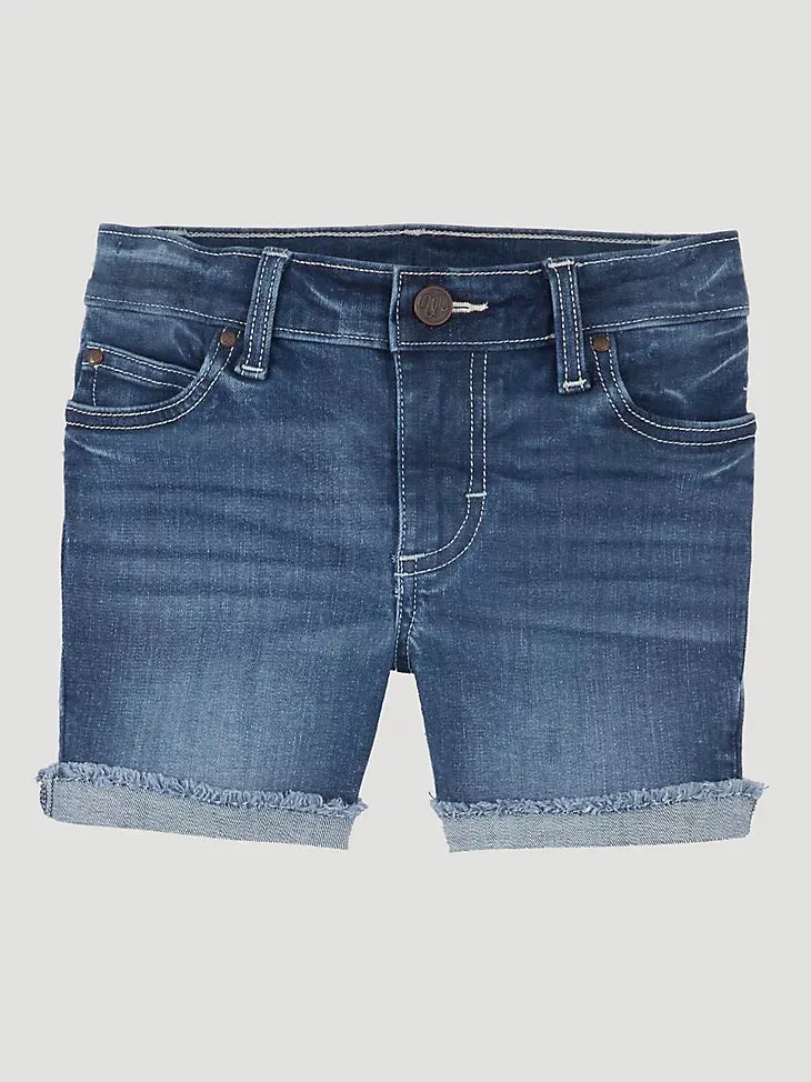 Girl's Cuffed Wrangler Jean Shorts