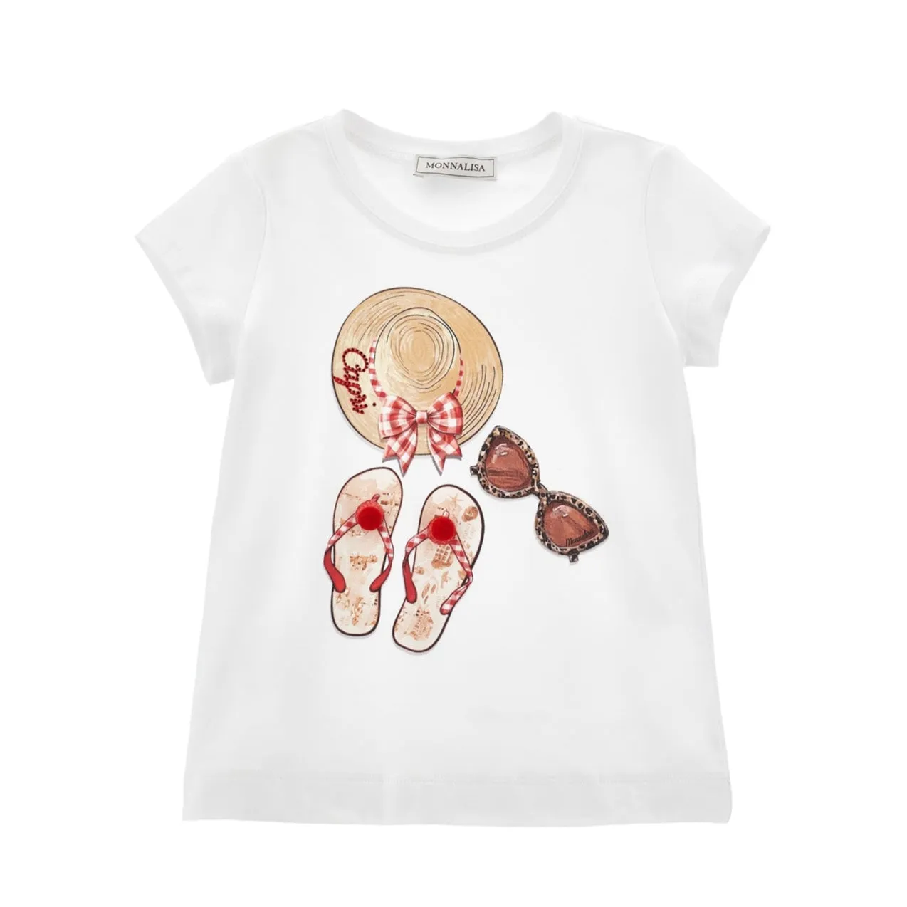 Girls Red & White T-Shirt