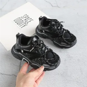 Girls Sport Shoes Reflective Shoelace Breathable Outdoor Tennis Fashion Sneakers