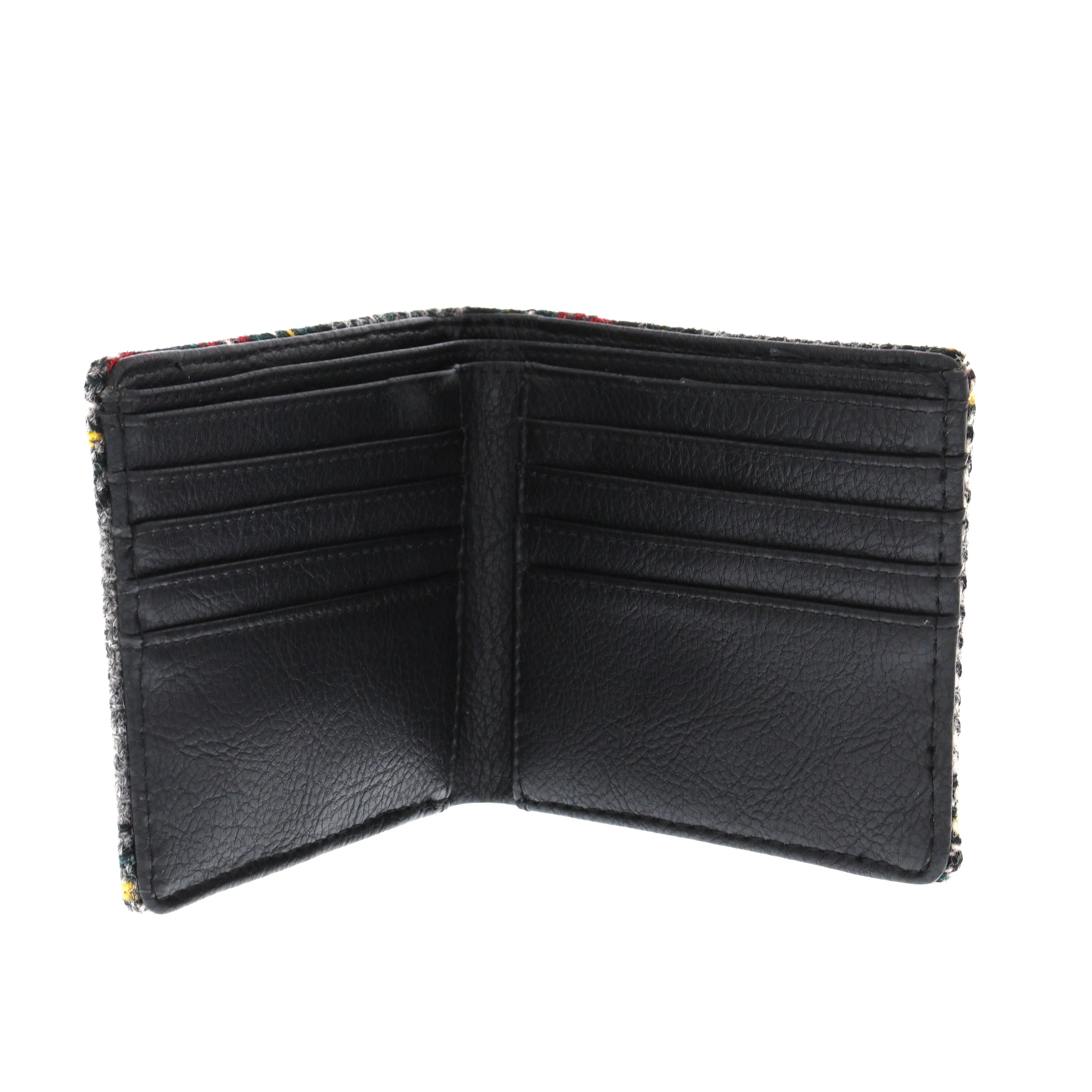 Glen Appin Grey Check Harris Tweed Bi-fold Wallet LB2007