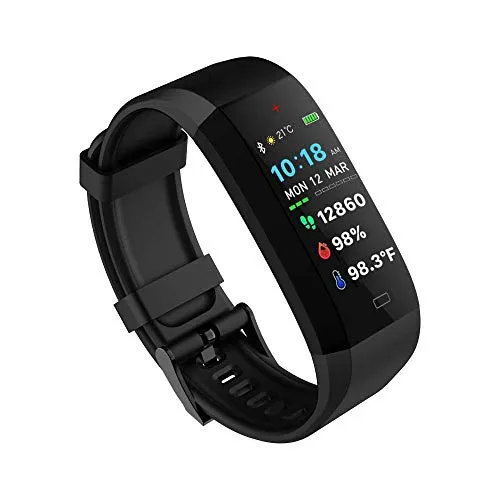 GOQii Vital 4.0 SpO2, Body Temperature and Blood Pressure Tracker with 3 Months Personal Coaching  Smart Skip with 3 Months Personal Coaching