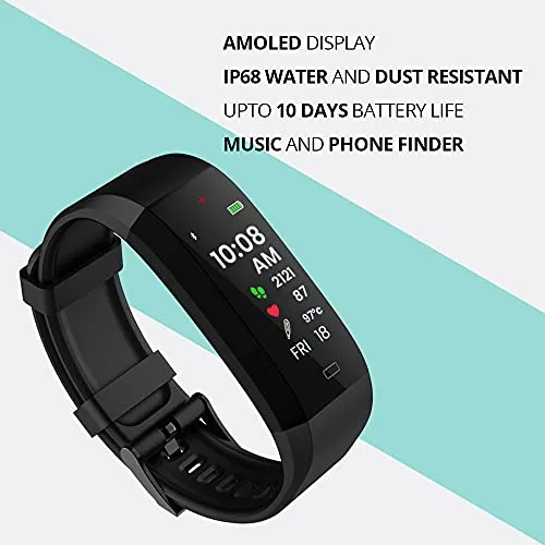 GOQii Vital 4.0 SpO2, Body Temperature and Blood Pressure Tracker with 3 Months Personal Coaching  Smart Skip with 3 Months Personal Coaching
