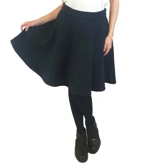 Gorman navy quilted A-line skirt size 10