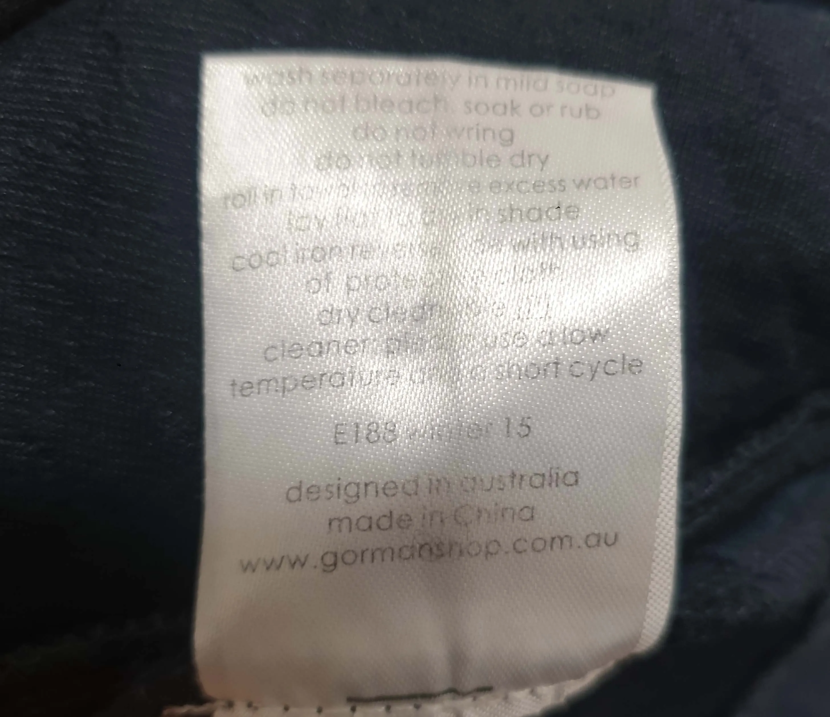 Gorman navy quilted A-line skirt size 10