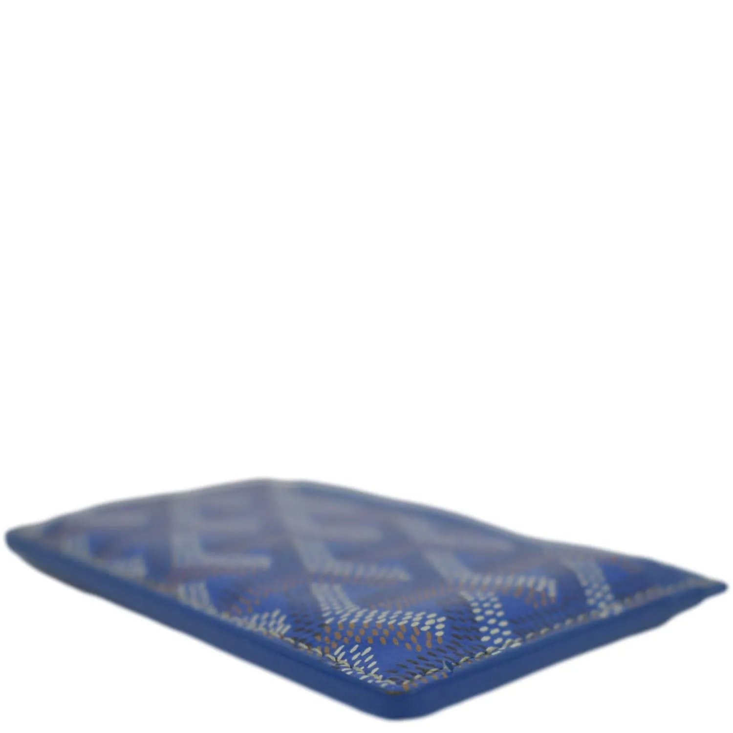 GOYARD Saint-Sulpice Card Holder Coated Canvas Wallet Blue