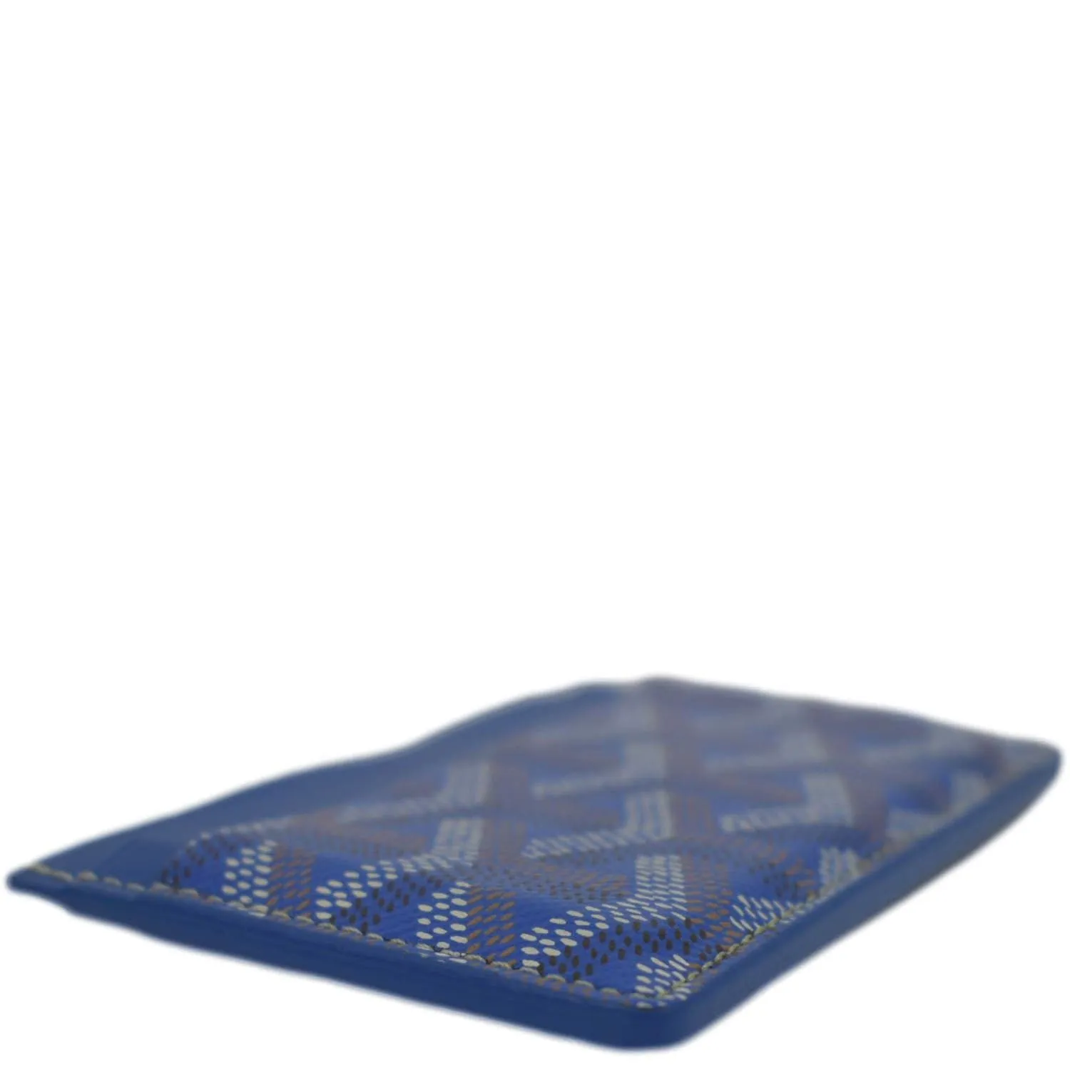 GOYARD Saint-Sulpice Card Holder Coated Canvas Wallet Blue