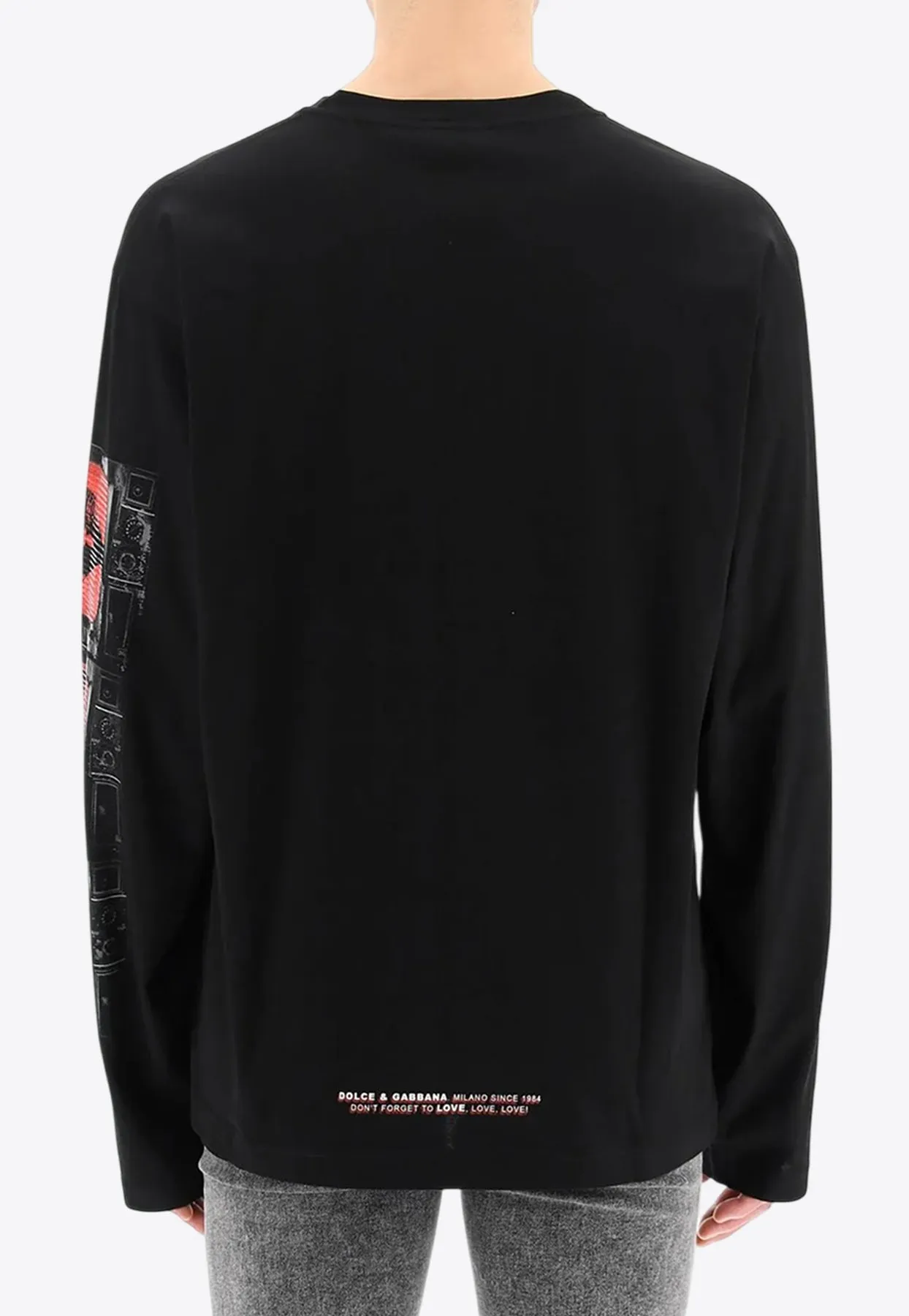 Graphic Print Long-Sleeved T-shirt