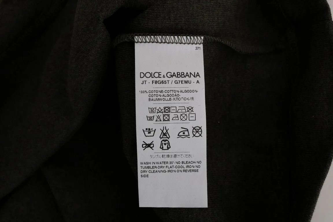 Gray Cotton 2015 Motive T-Shirt