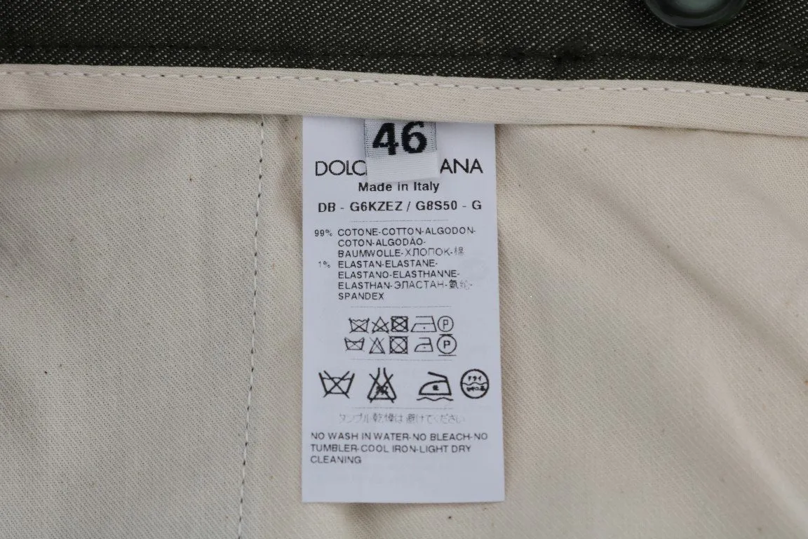 Gray Cotton Crown Shorts