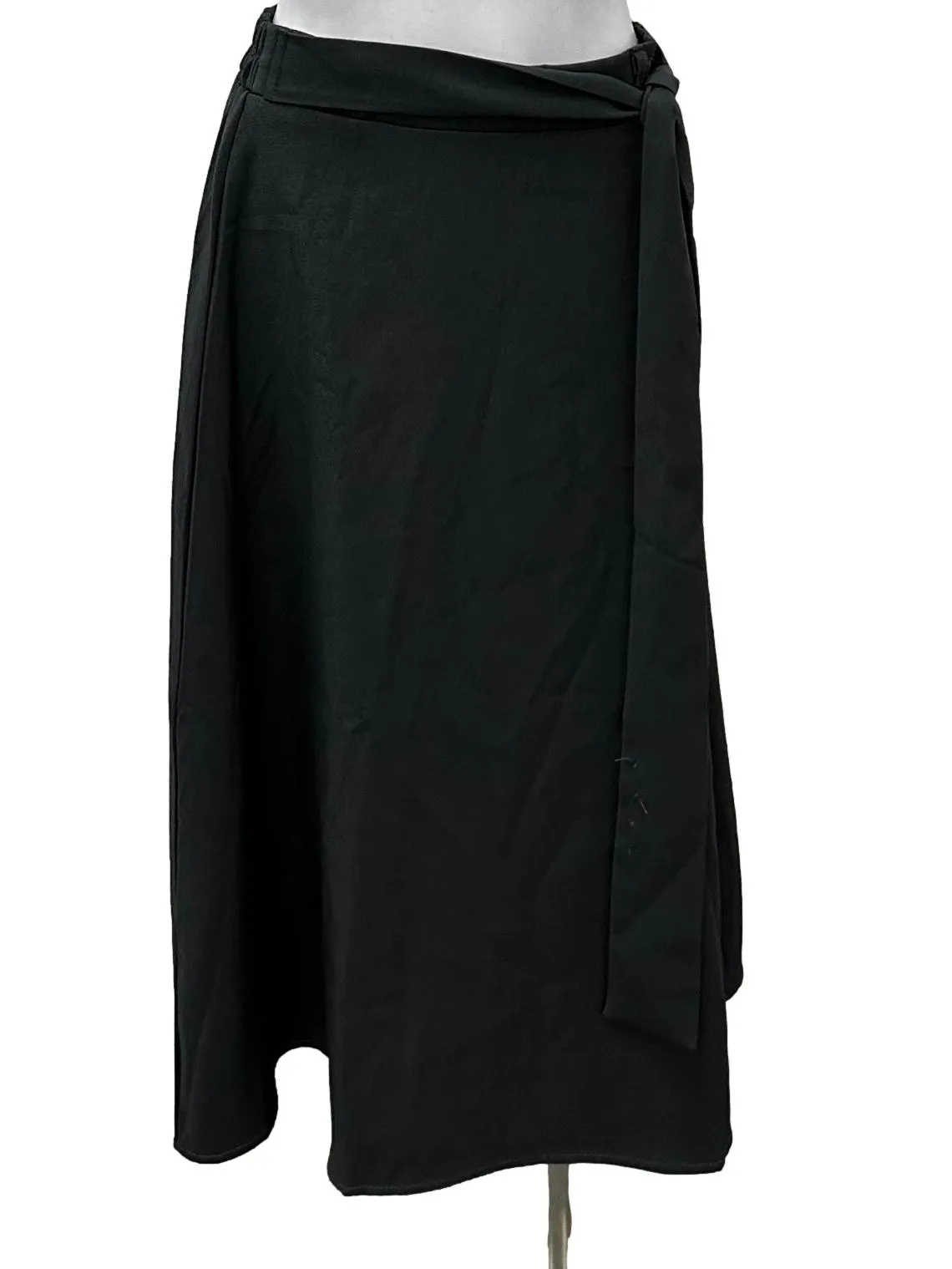 Grey A-Line Knee Length Skirt