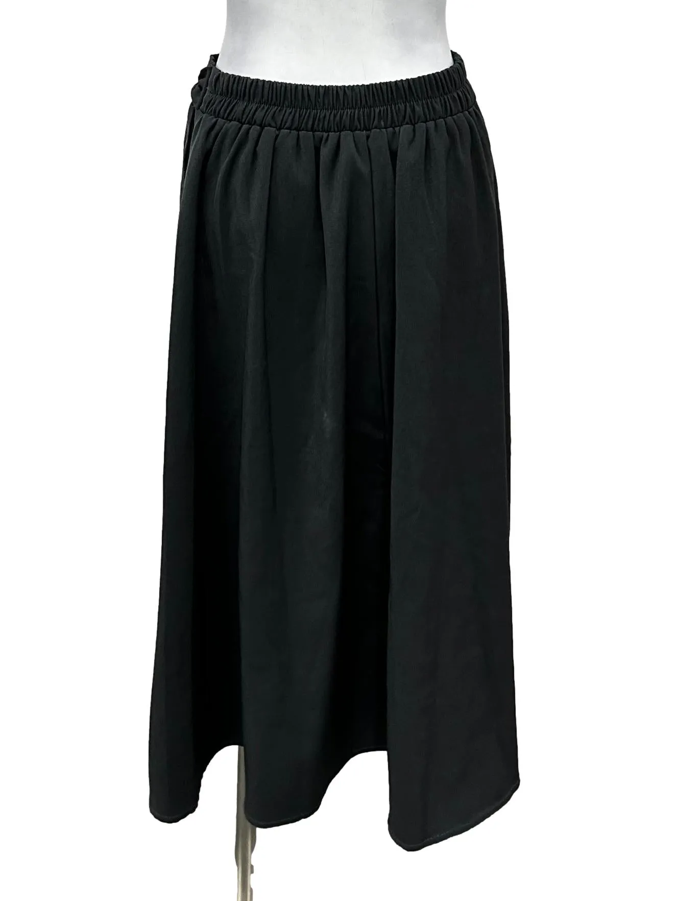 Grey A-Line Knee Length Skirt