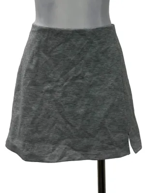 Grey A Line Mini Skirt