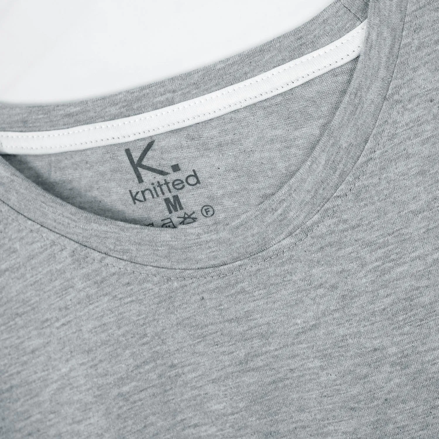 Grey color basic tee for Women