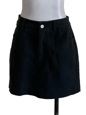 Grey Denim Skirt