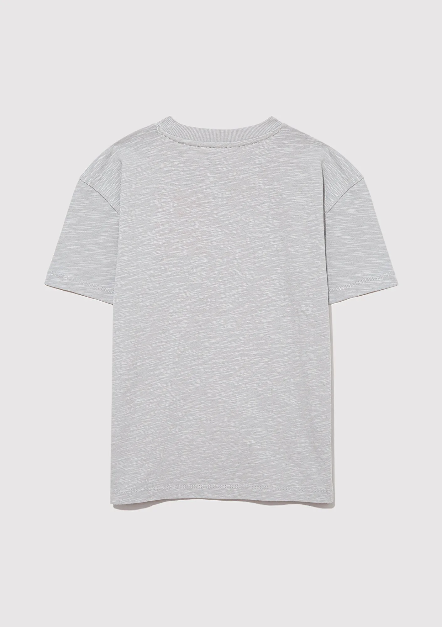 Grey Organic Cotton Basic T-Shirt