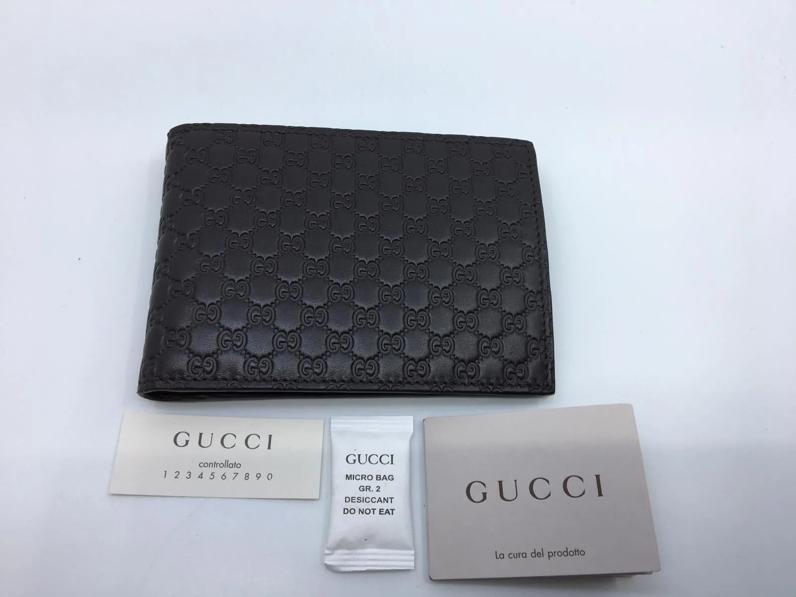 Gucci MicroGuccissima Bi-Fold Wallet