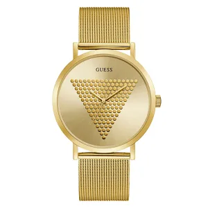 Guess Men's Watch Gold Tone Case Quartz