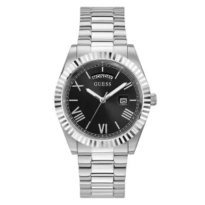 Guess Men's Watch Silver Tone Case Quartz