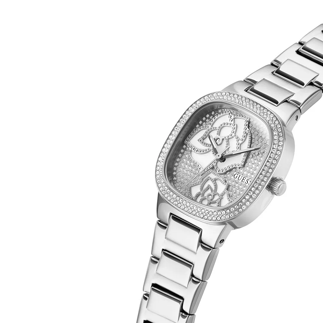 Guess Women's Watch Silver Tone Case Quartz