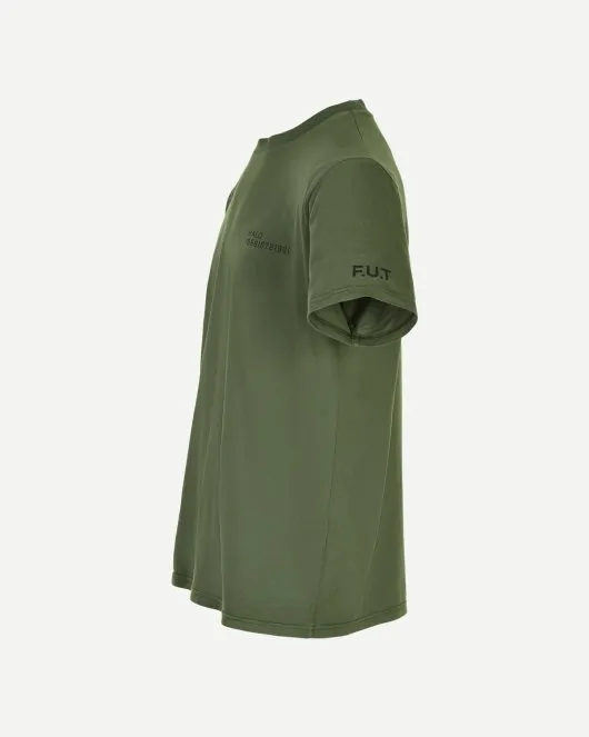 Halo Cotton Tee - Olive Night