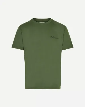 Halo Cotton Tee - Olive Night