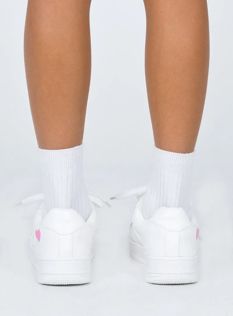 Happy Go Lucky Sneaker - SHOE US 5 / White