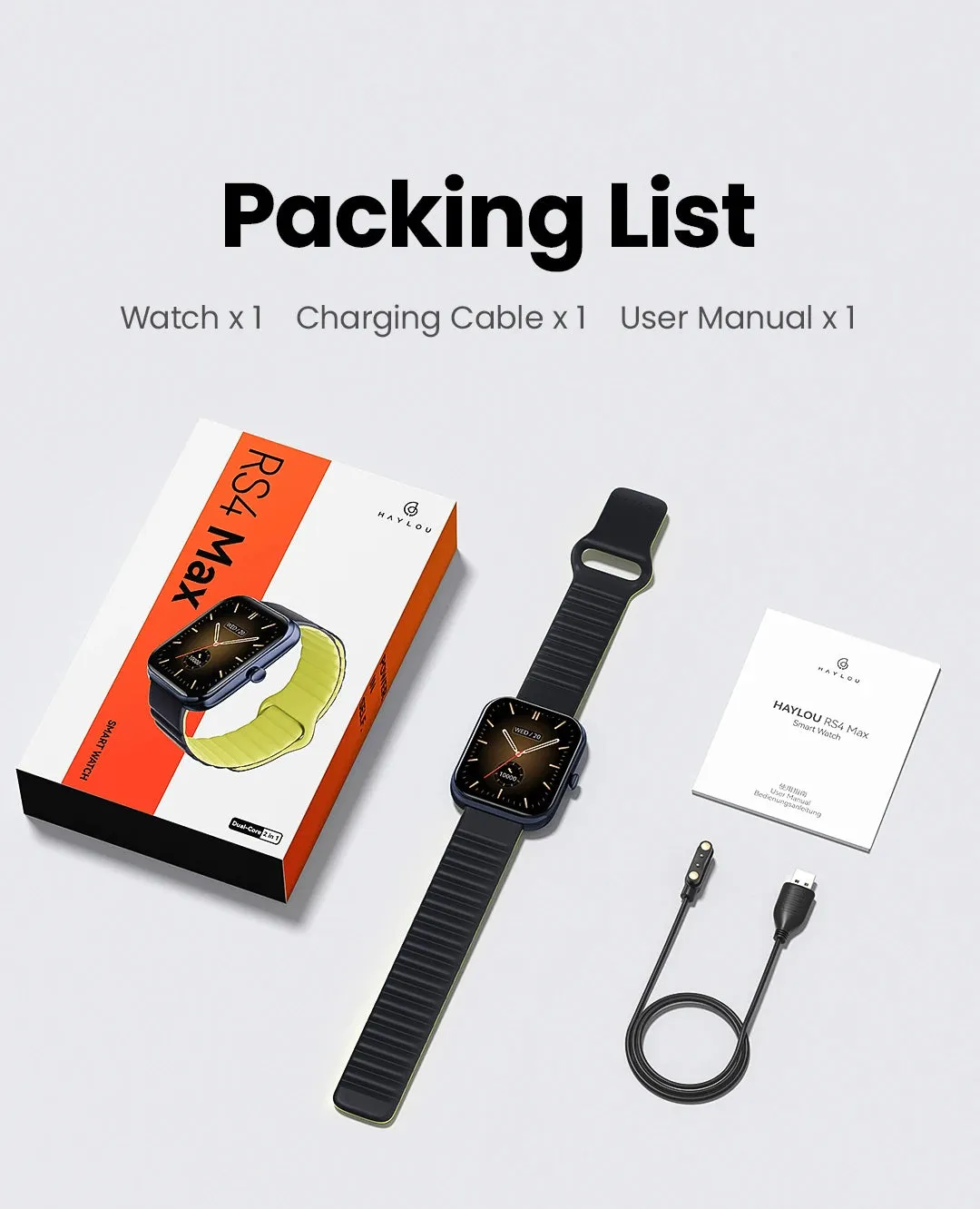 HAYLOU RS4 Max 1.91" HD Display Smart Watch