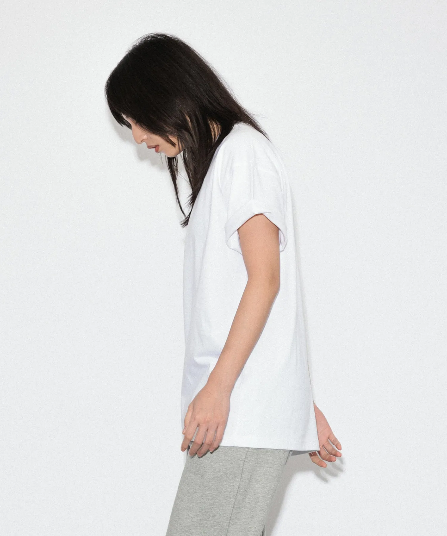 Heavy Crewneck T-Shirt "WHITE"