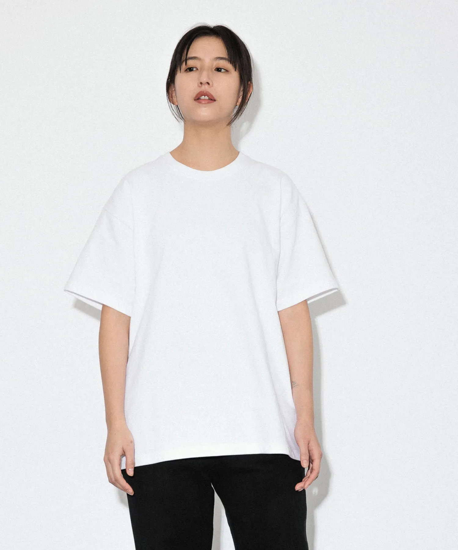 Heavy Crewneck T-Shirt "WHITE"