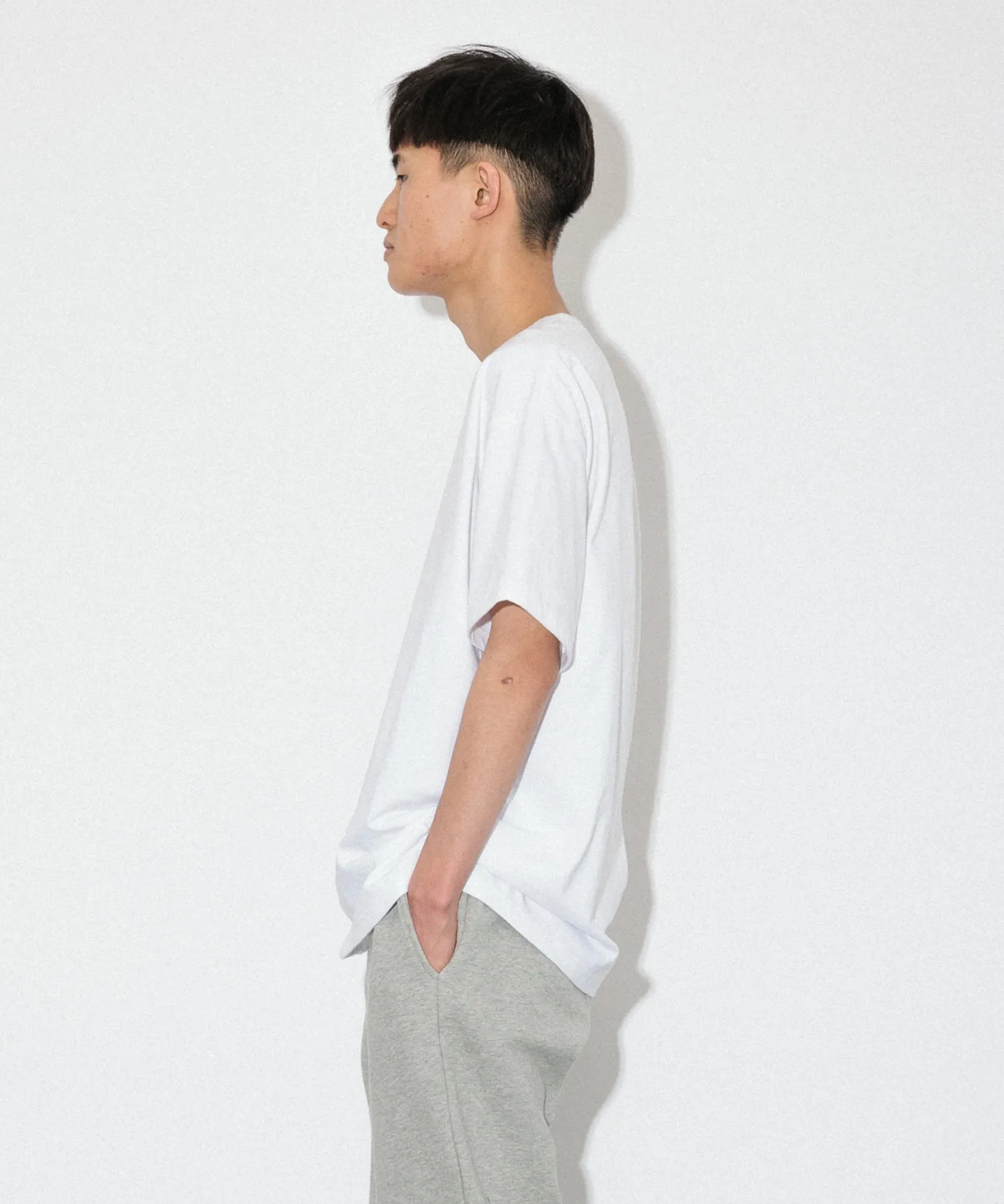Heavy Crewneck T-Shirt "WHITE"