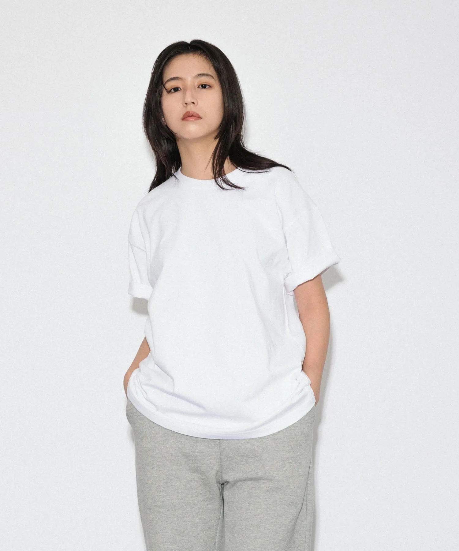 Heavy Crewneck T-Shirt "WHITE"