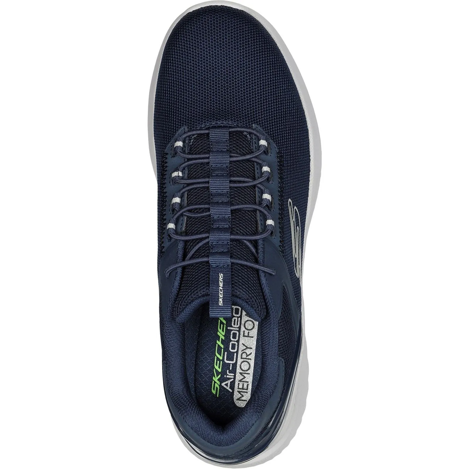 Herren Wide Fit Skechers 232673 Bounder 2.0 Anako Sneakers – Marineblau