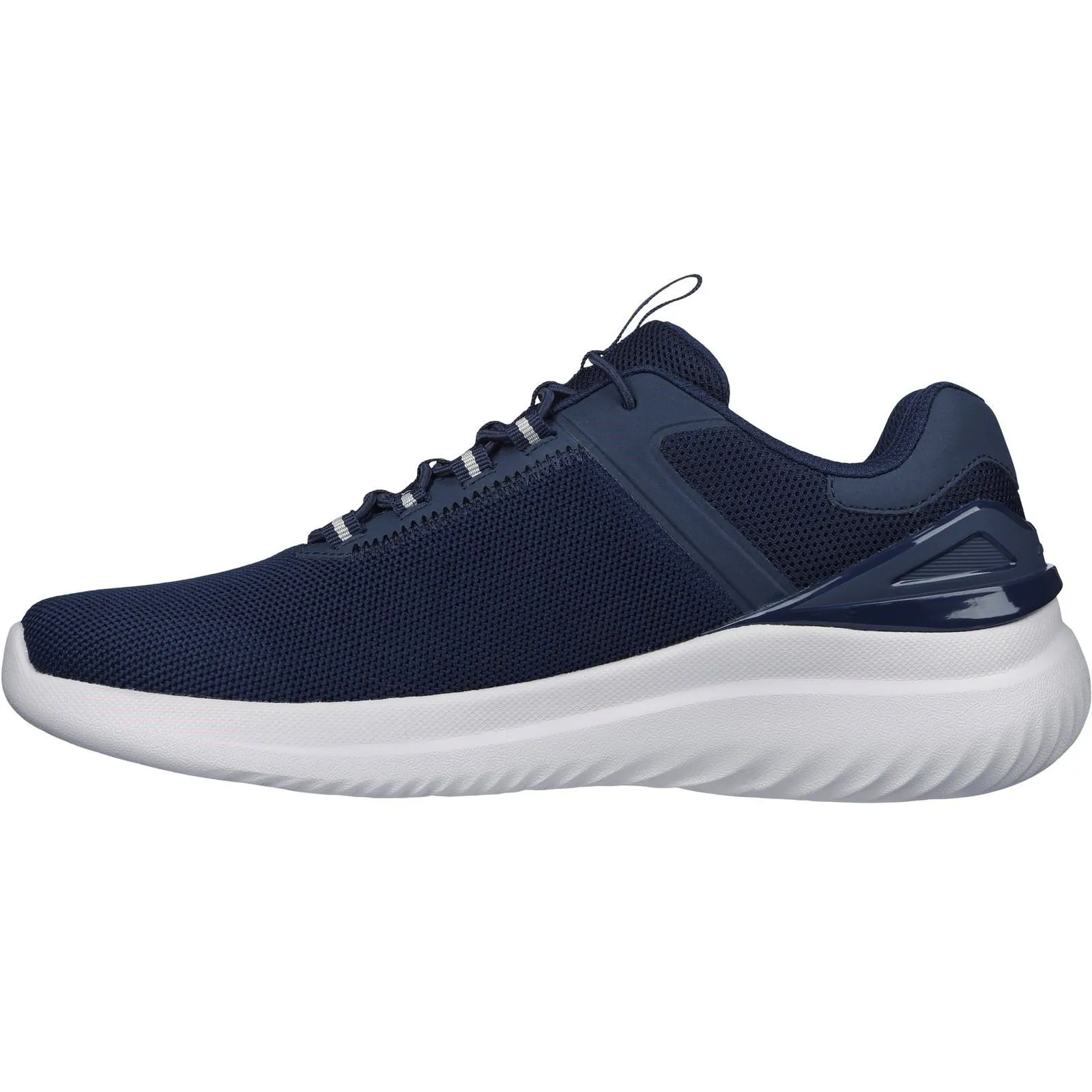 Herren Wide Fit Skechers 232673 Bounder 2.0 Anako Sneakers – Marineblau