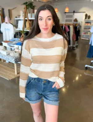 High Rise Denim Shorts