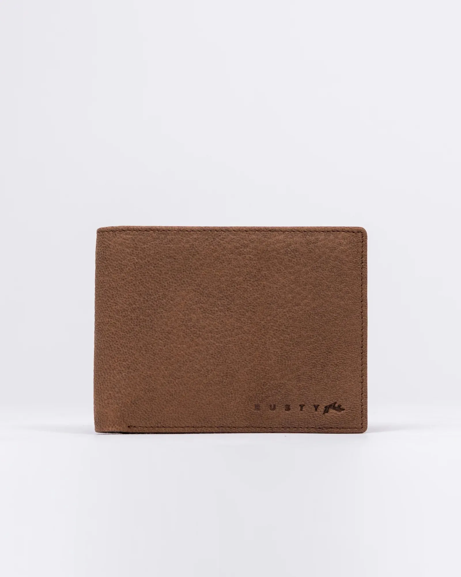 High River 2 Leather Mens Wallet- Dark Tan