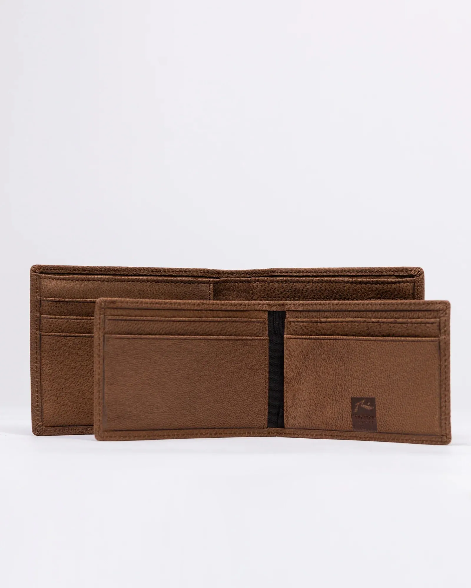 High River 2 Leather Mens Wallet- Dark Tan